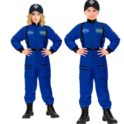 Astronaut Børnekostume Blå