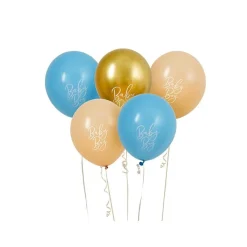 Baby Balloner Blå/Beige