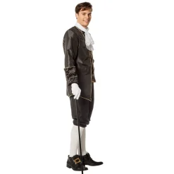 Barok Marquis Kostume Sort