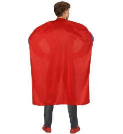 Blå Muskelbluse med Kappe Kostume