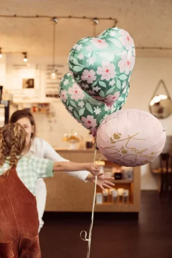 Blomster Hjerte Folieballon