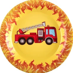 Brandmand Paptallerkener Gul