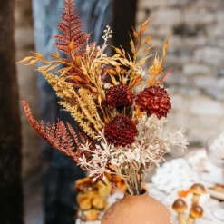 Bregne & Blomster Efterårsbuket