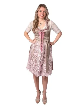 Dirndl Amelia Champagne/Lyserød
