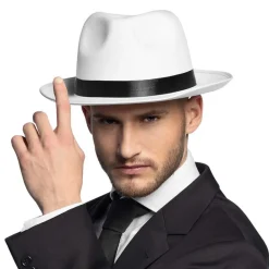20'er Fedora Hvid