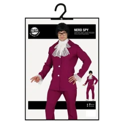 60'er Nørd Spion Kostume Bordeaux