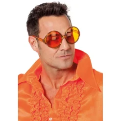70'er Store Briller Orange