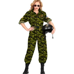 Fighter Pilot Kostume Mørkegrøn