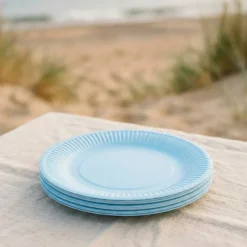 Frokosttallerkener Lyseblå