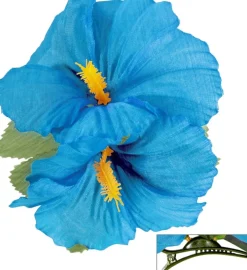 Hibiscus Hårclips Lyseblå