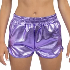 Metalliske Shorts Lilla