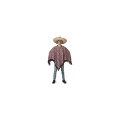 Mexicansk Poncho Kostume Lilla