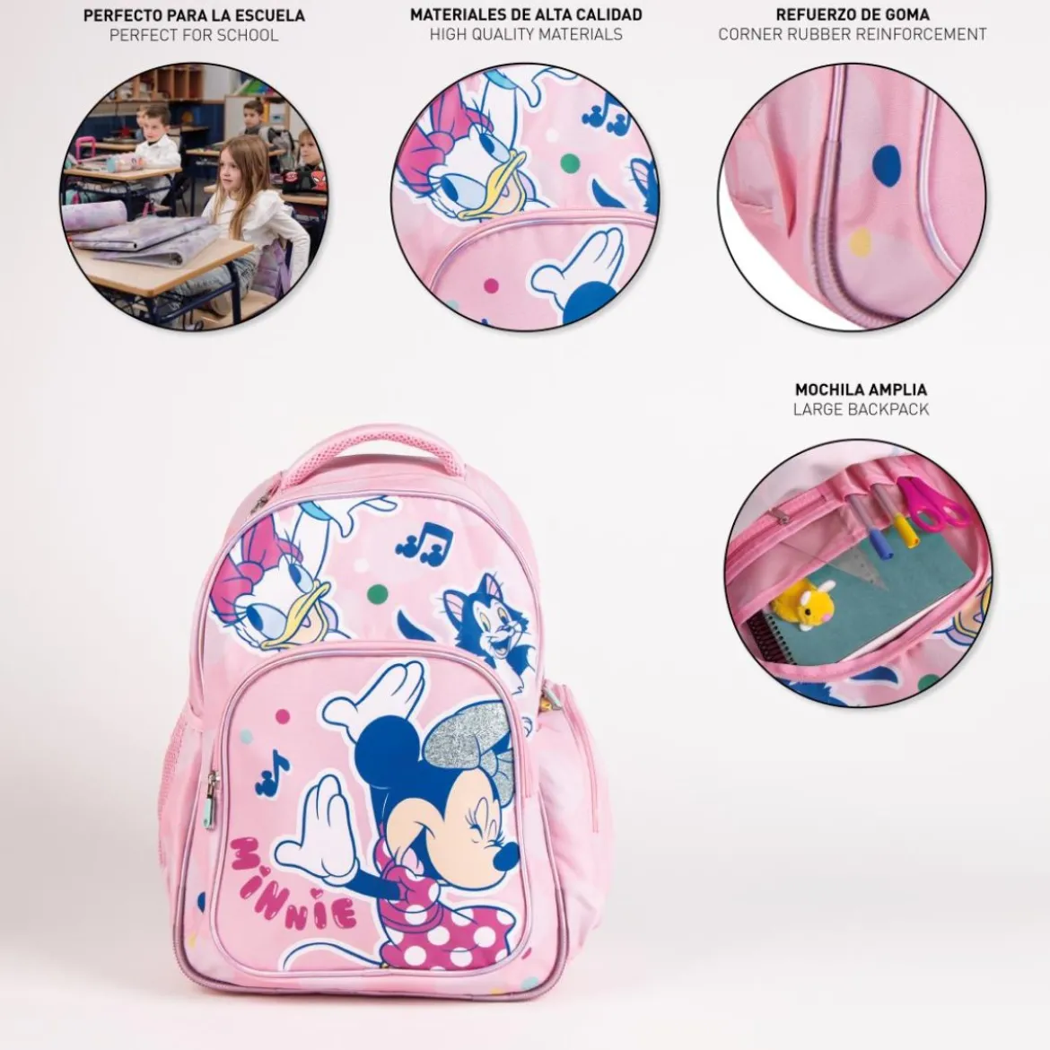 Minnie Mouse® Musik Skoletaske