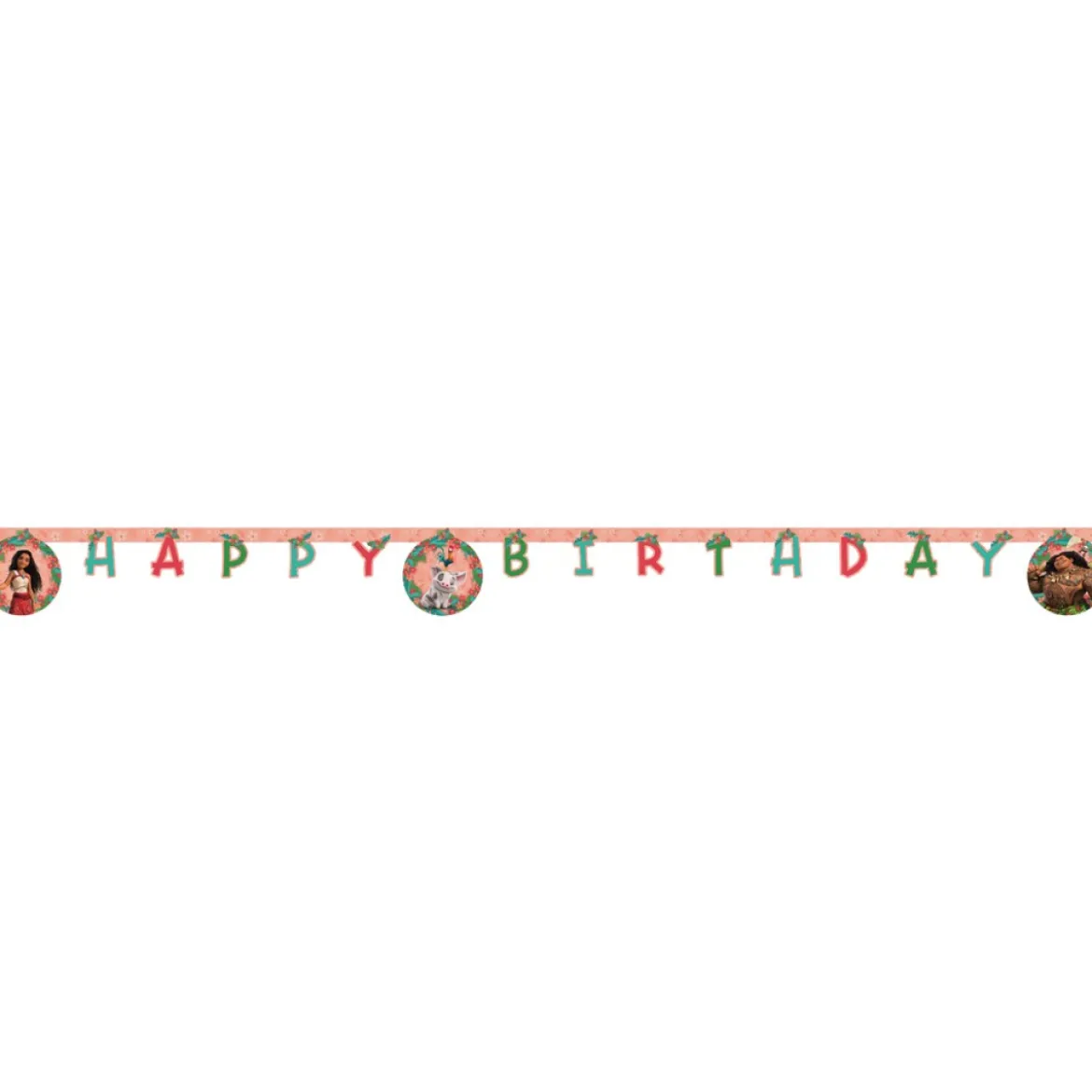 Moana® Happy Birthday Papirbanner