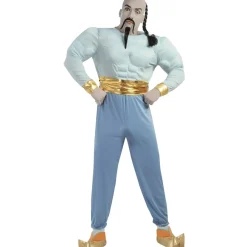Muskuløs Genie Kostume Blå