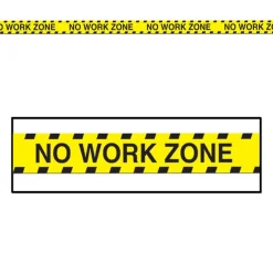 No Work Zone Afskærmningsbånd Gul