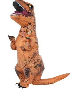 Oppustelig T-Rex Børnekostume