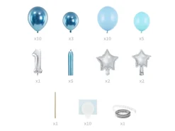 1 År Ballonfigur Lyseblå