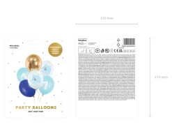 1 Års Ballon Mix Lyseblå