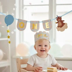 1 Års Guirlande & Krone Sæt