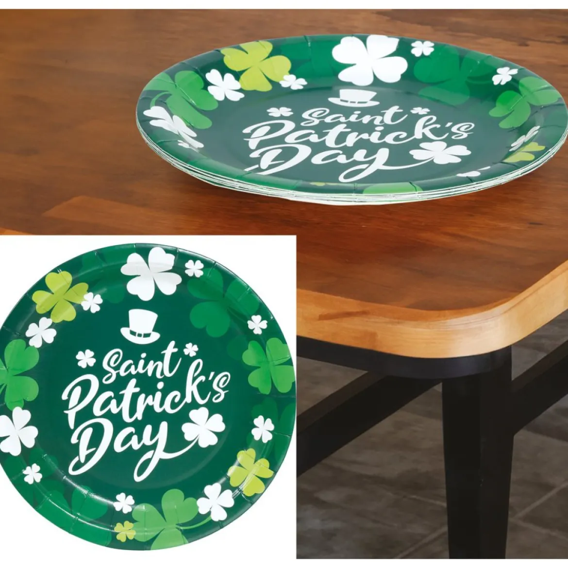 Saint Patrick's Day Paptallerkener