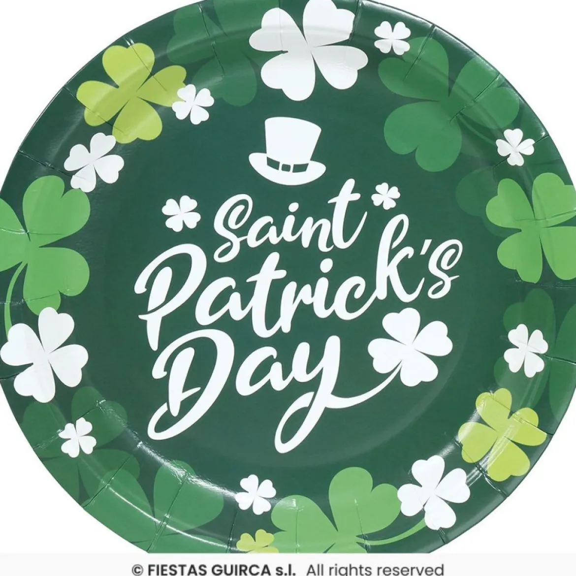 Saint Patrick's Day Paptallerkener