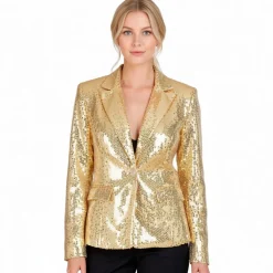 Shiny Pailletjakke Guld