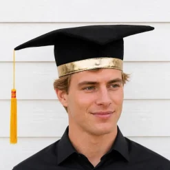 Studenterhat Sort/Guld