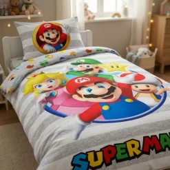 Super Mario® Stribet Sengetøj